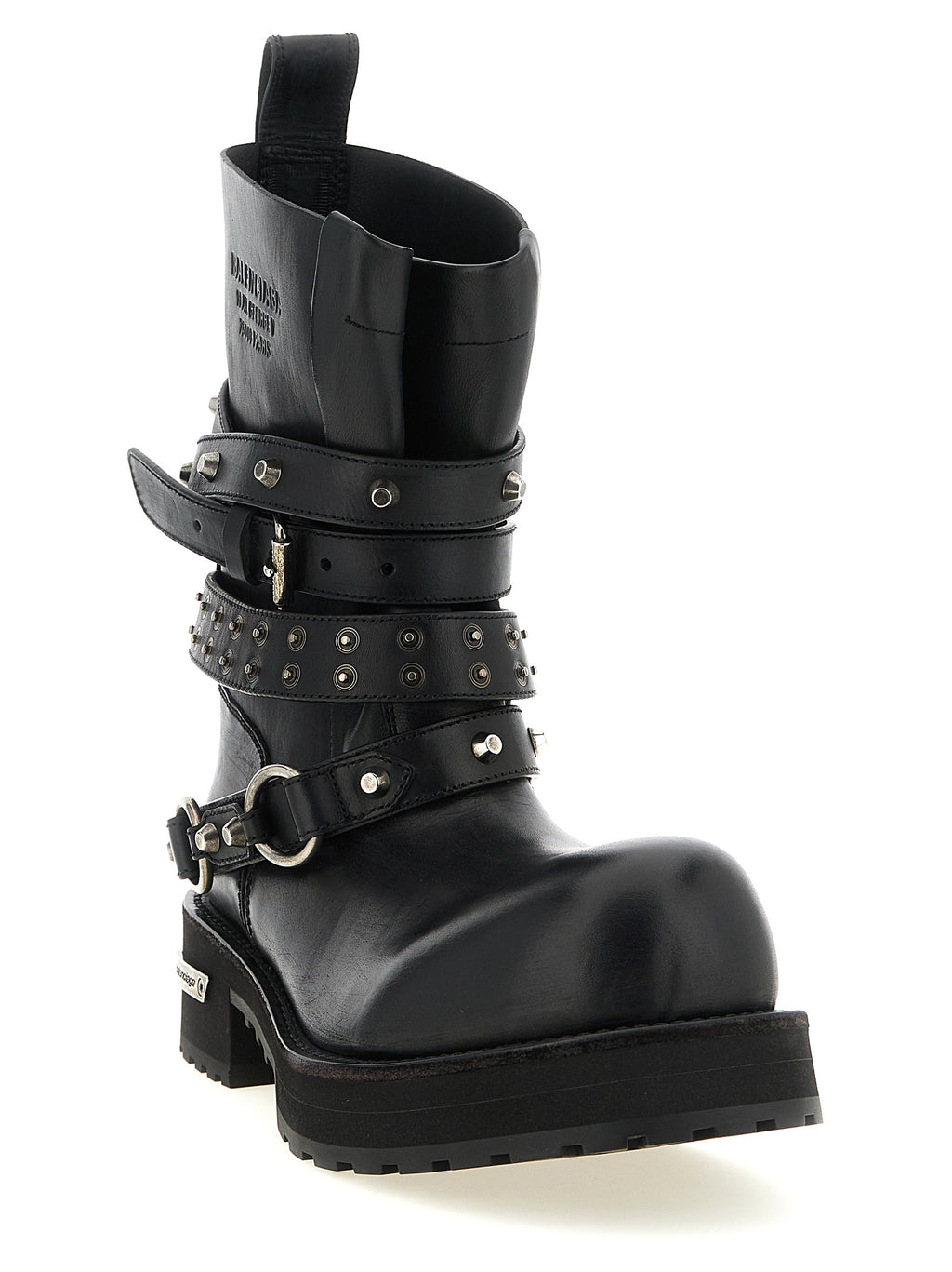 Black Calfskin Ankle Boots