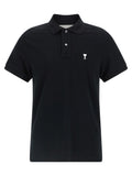 Black Cotton Polo Shirt