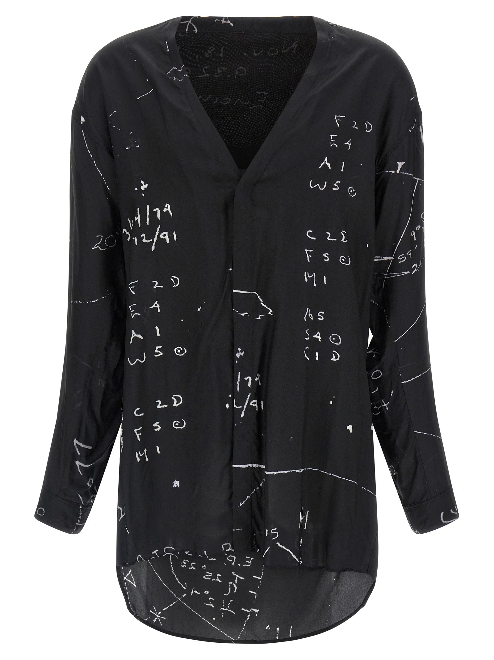 Black Viscose Blouse