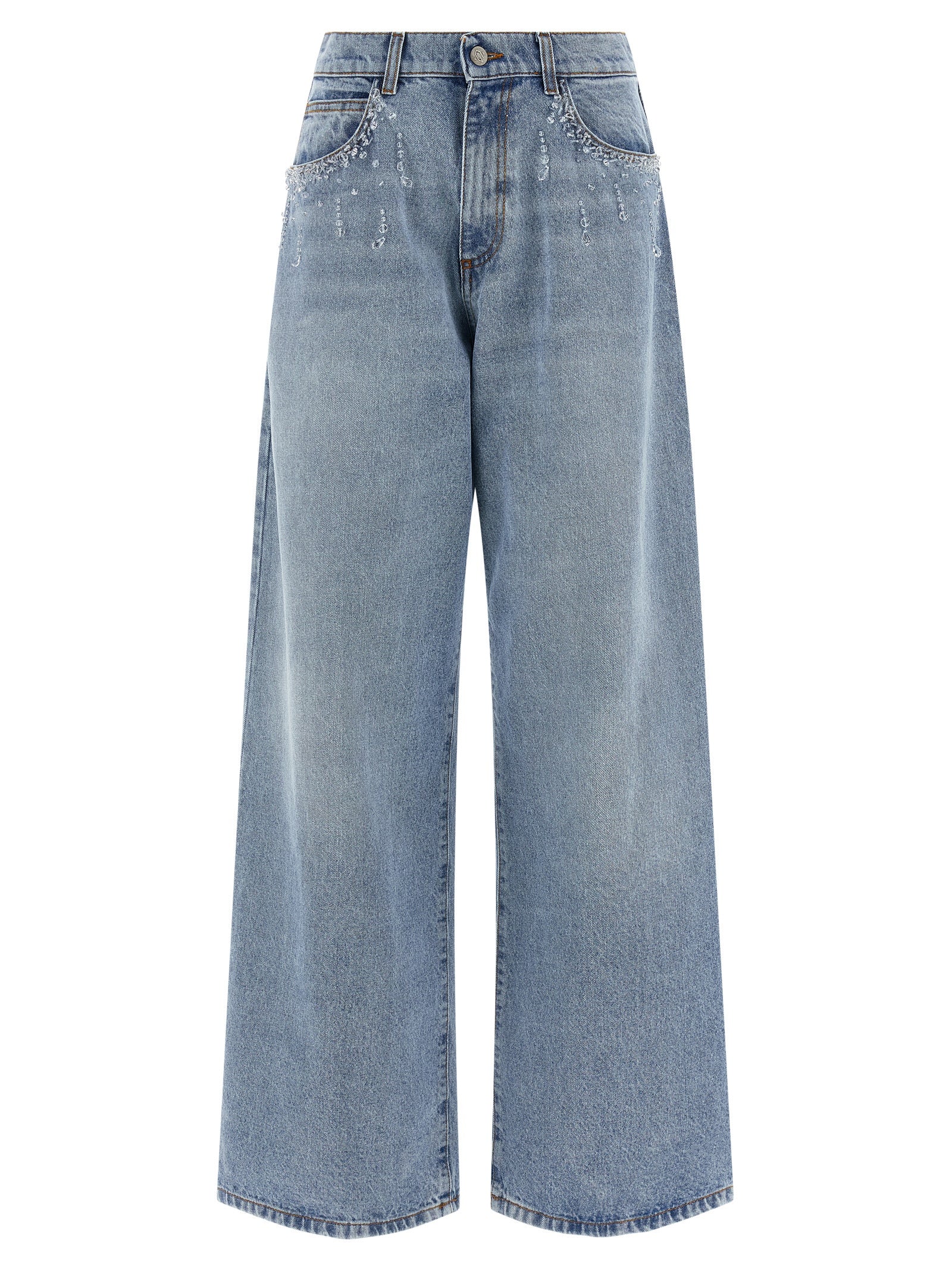 Blue Cotton Jeans Denim