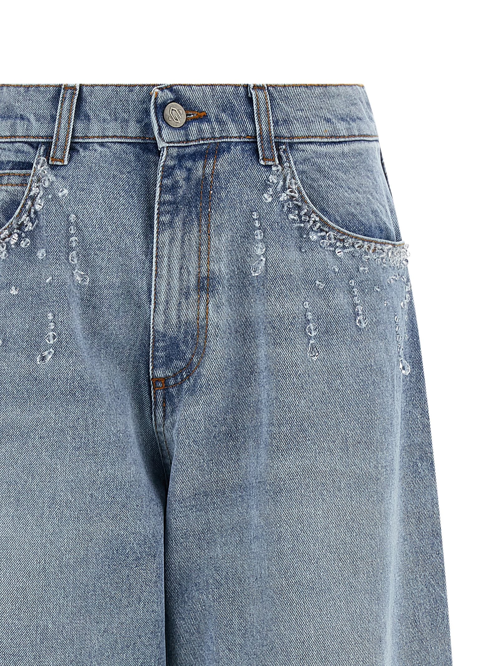 Blue Cotton Jeans Denim