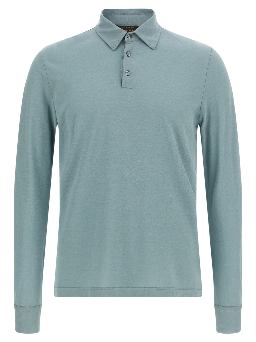Blue Cotton Polo Shirt