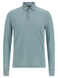 Blue Cotton Polo Shirt