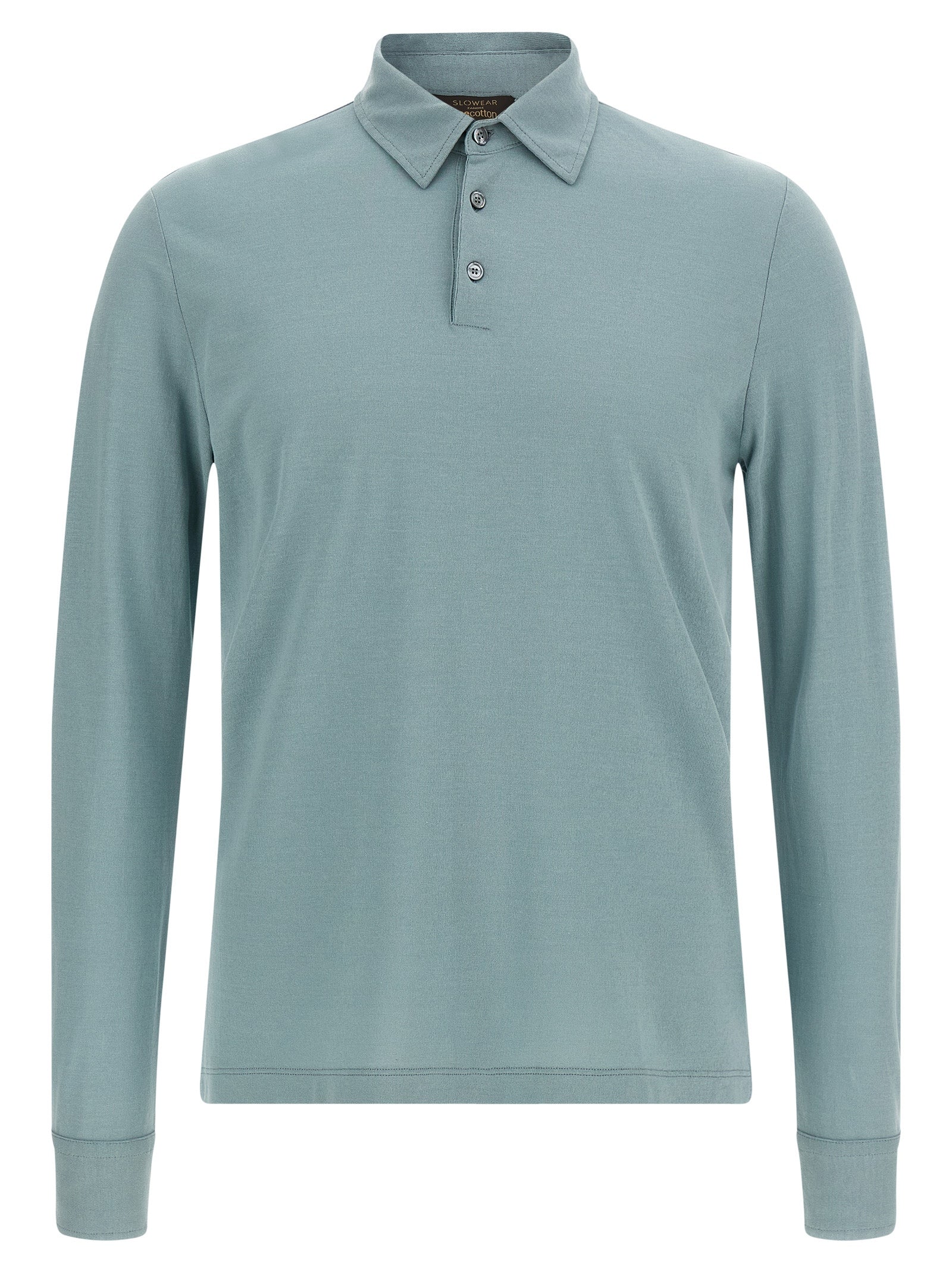 Blue Cotton Polo Shirt