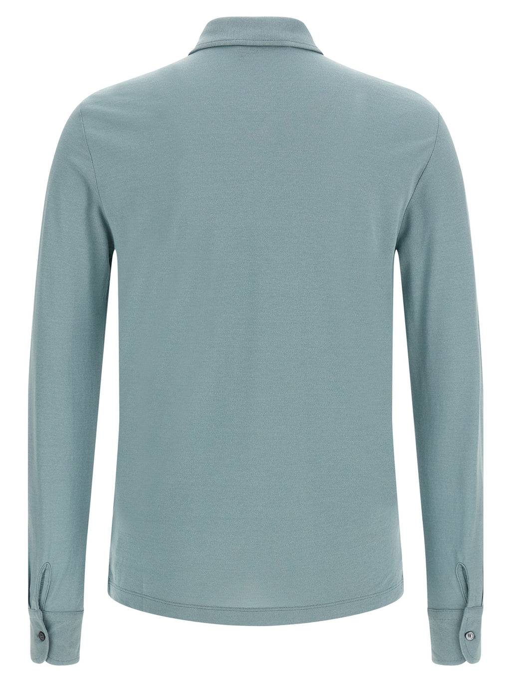 Blue Cotton Polo Shirt