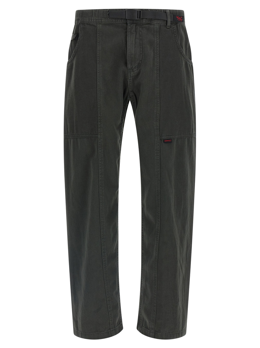 Gray Cotton Cargo Pants
