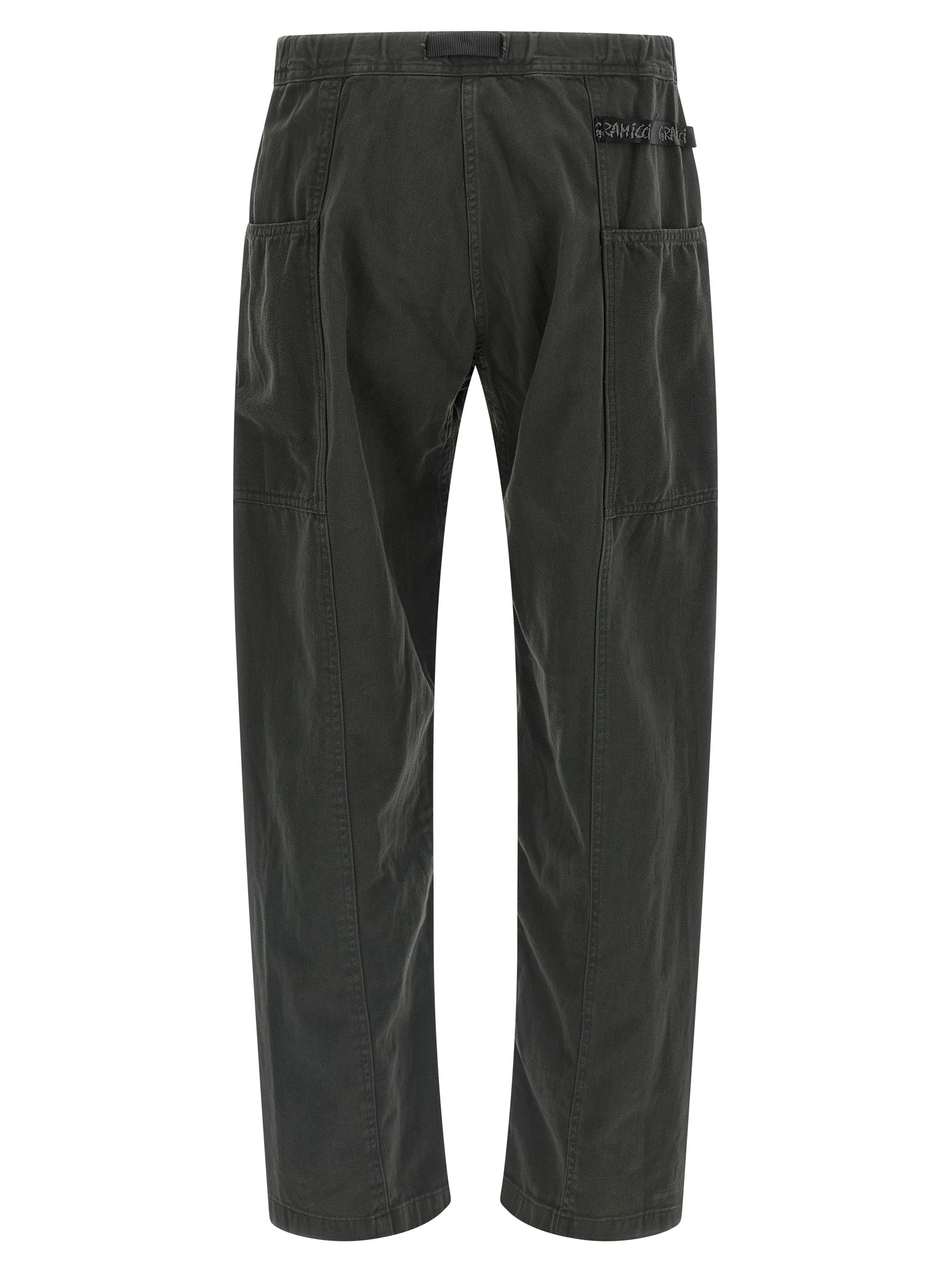 Gray Cotton Cargo Pants