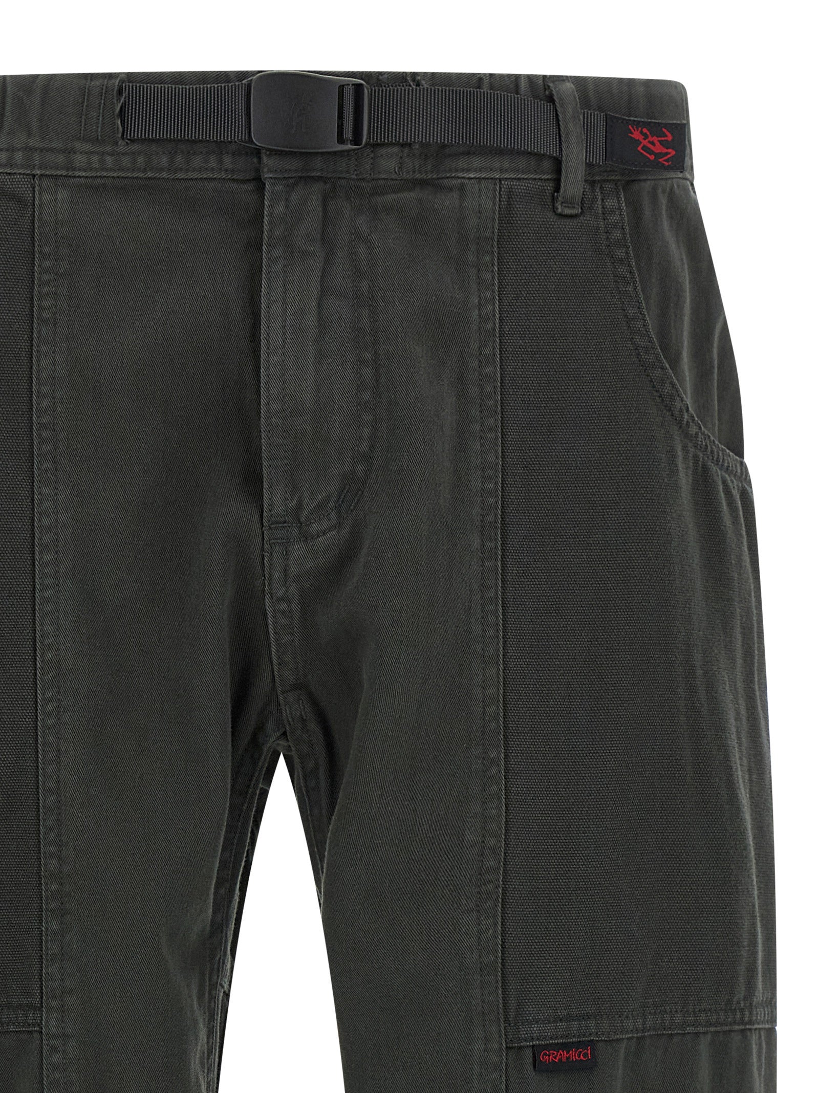 Gray Cotton Cargo Pants