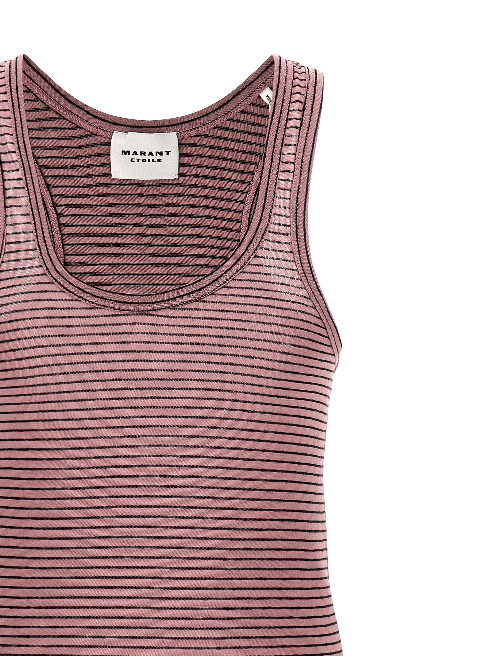 Multicolor Cotton Sleeveles T-Shirt