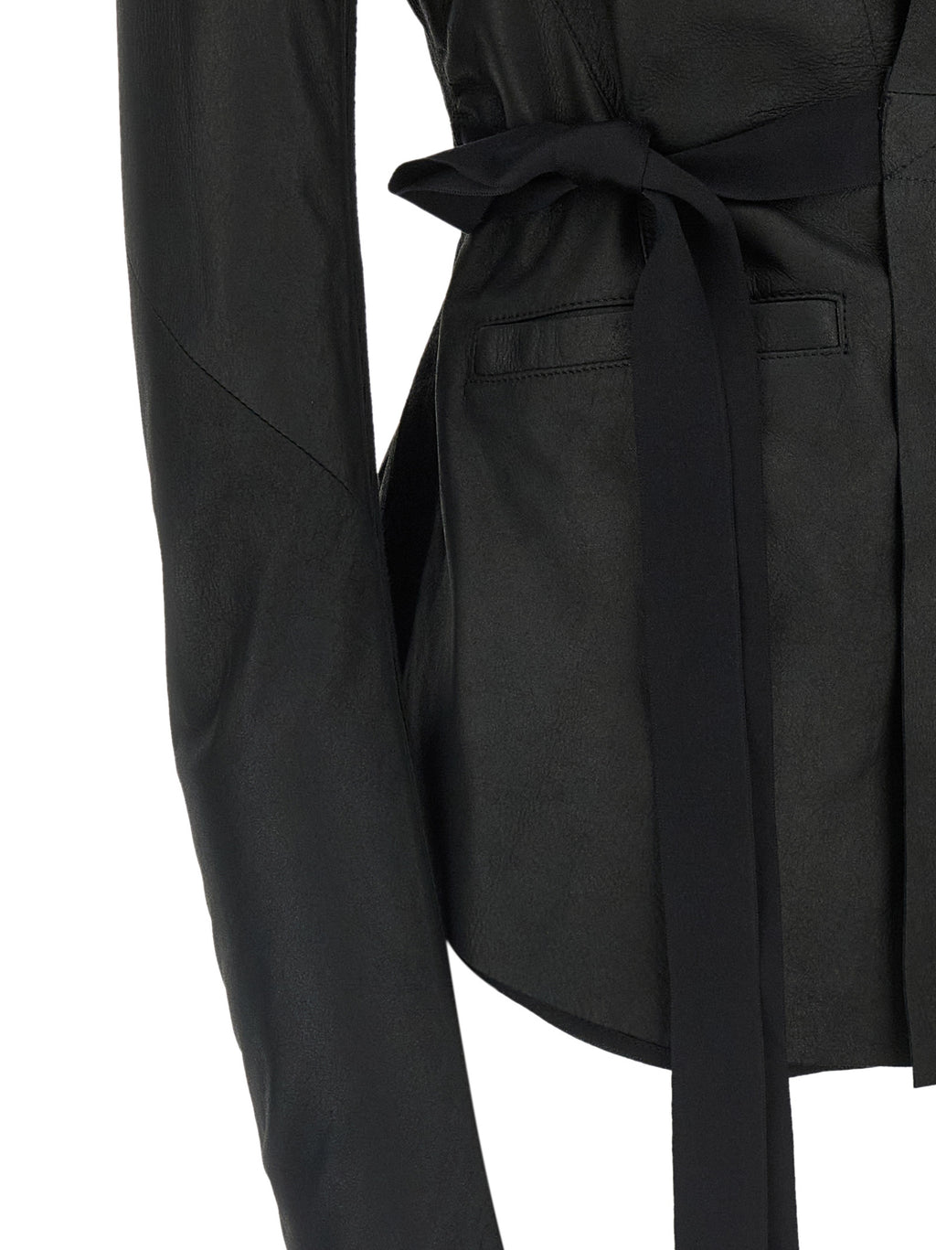 Black Lamb Leather Leather Jacket