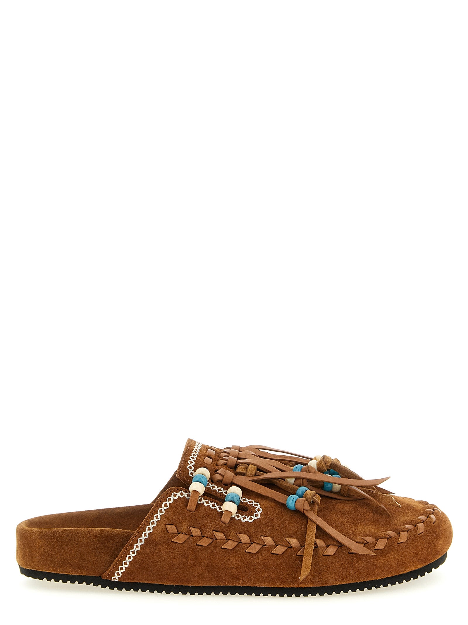 Brown Calfskin Mules