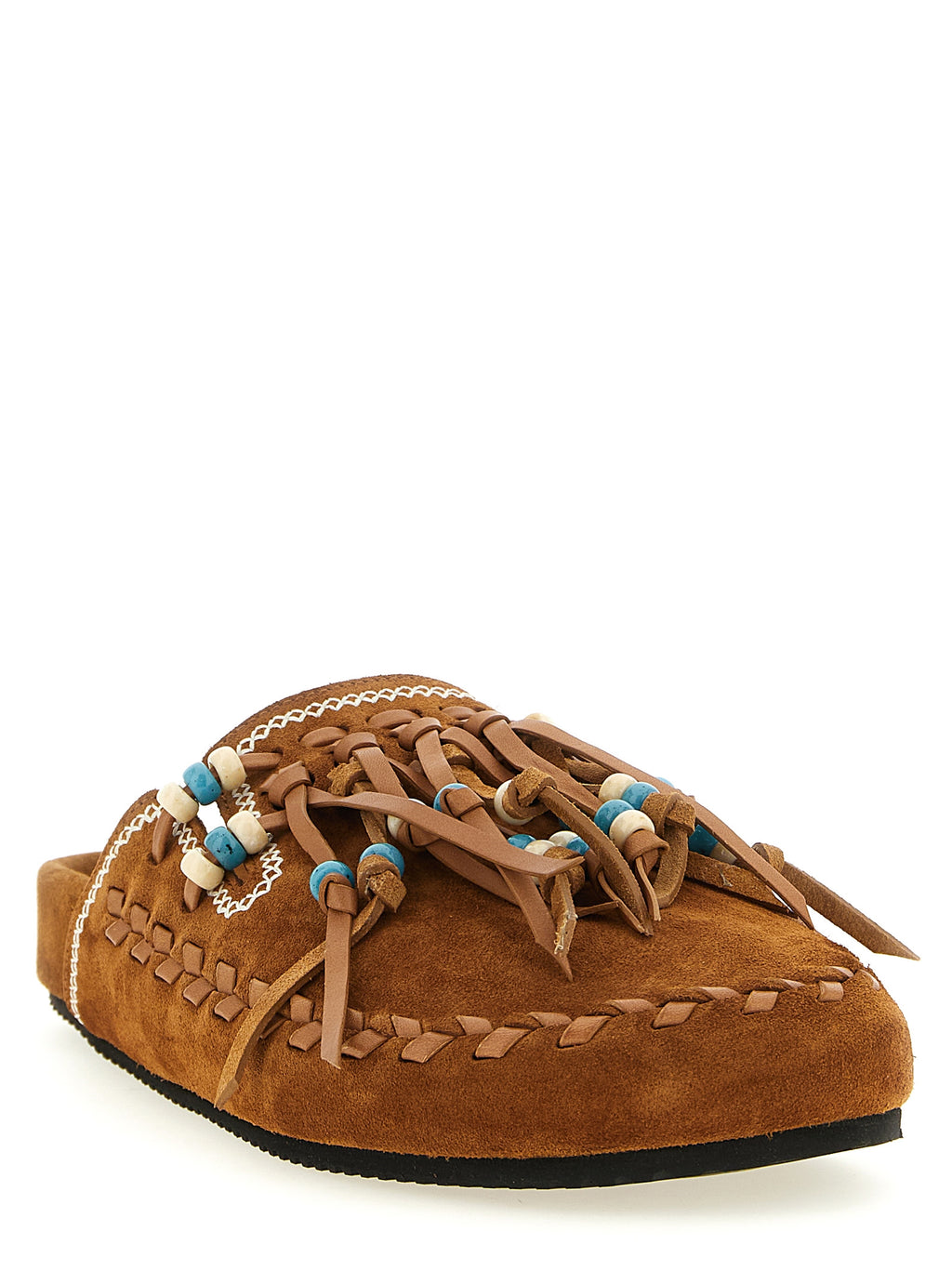 Brown Calfskin Mules