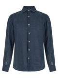 Blue Linen Blouse