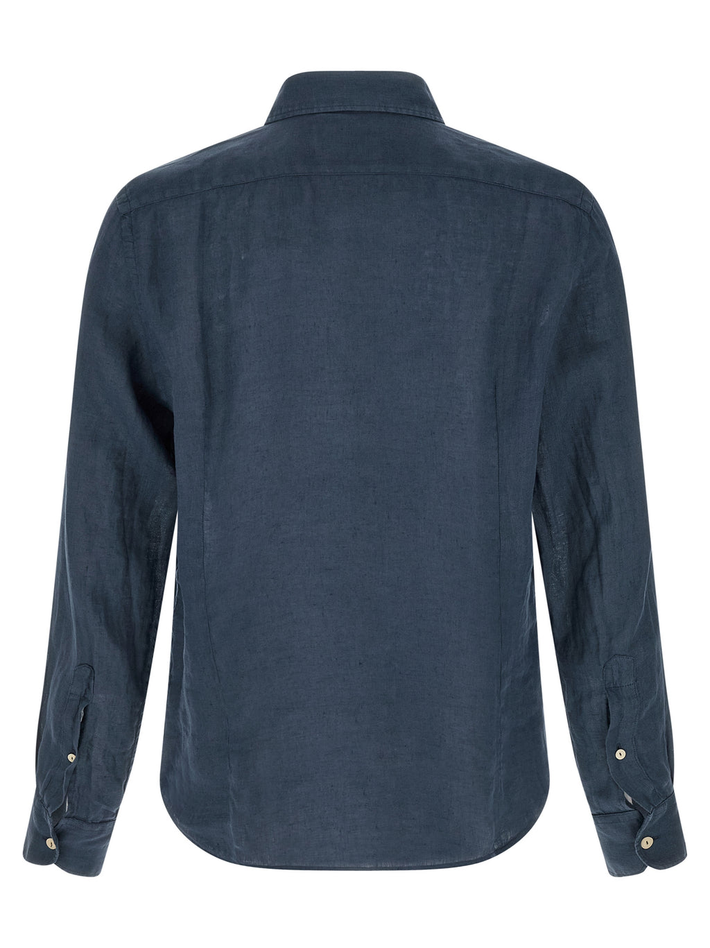 Blue Linen Blouse