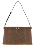 Brown Cotton Clutch Bag