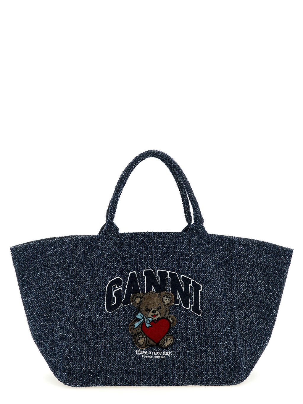 Blue Organic Cotton Tote Bag