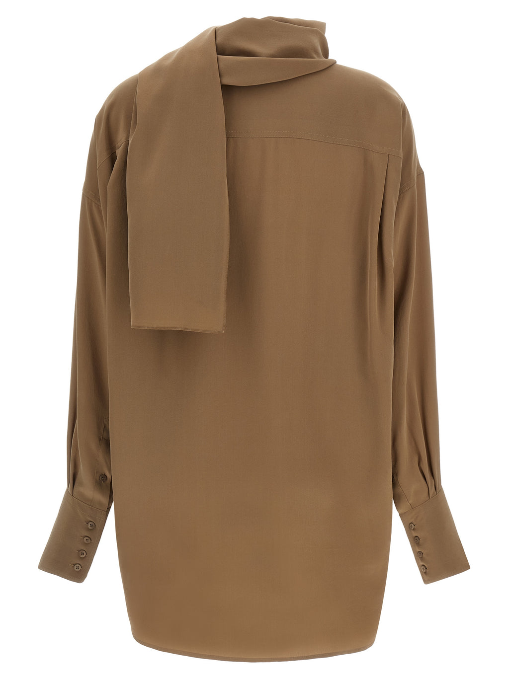 Brown Silk Blouse