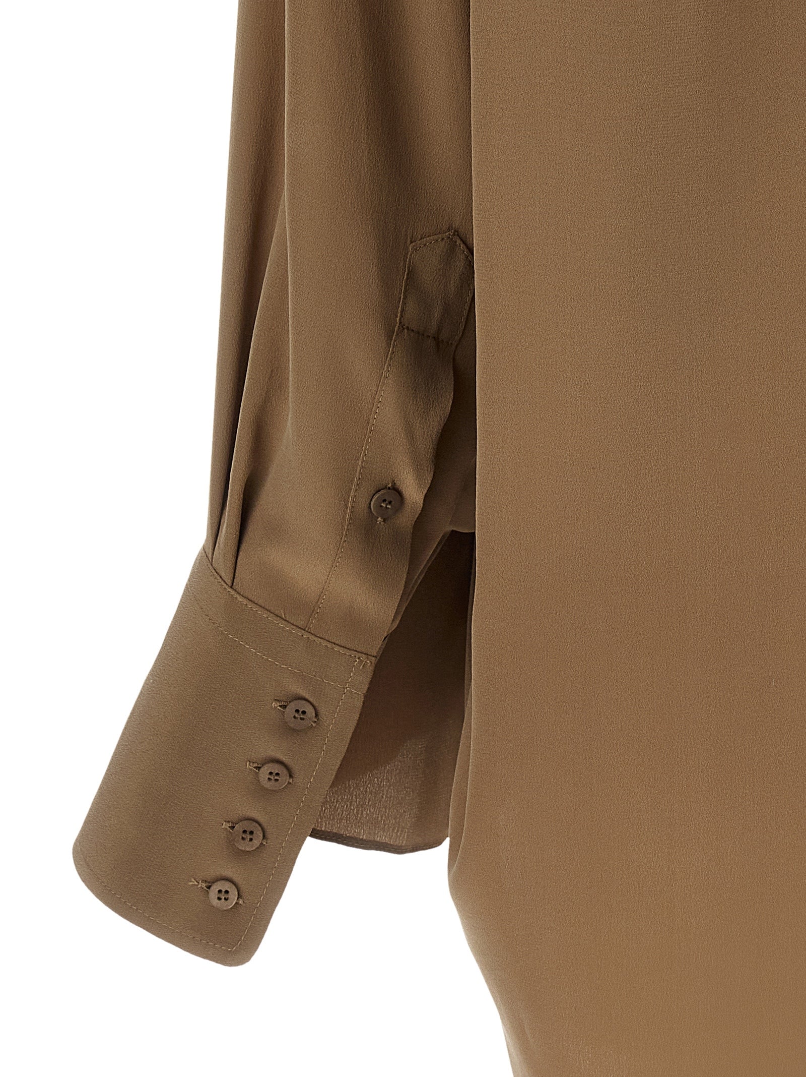 Brown Silk Blouse