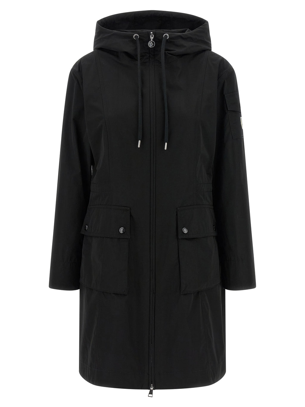 Black Polyester Parka