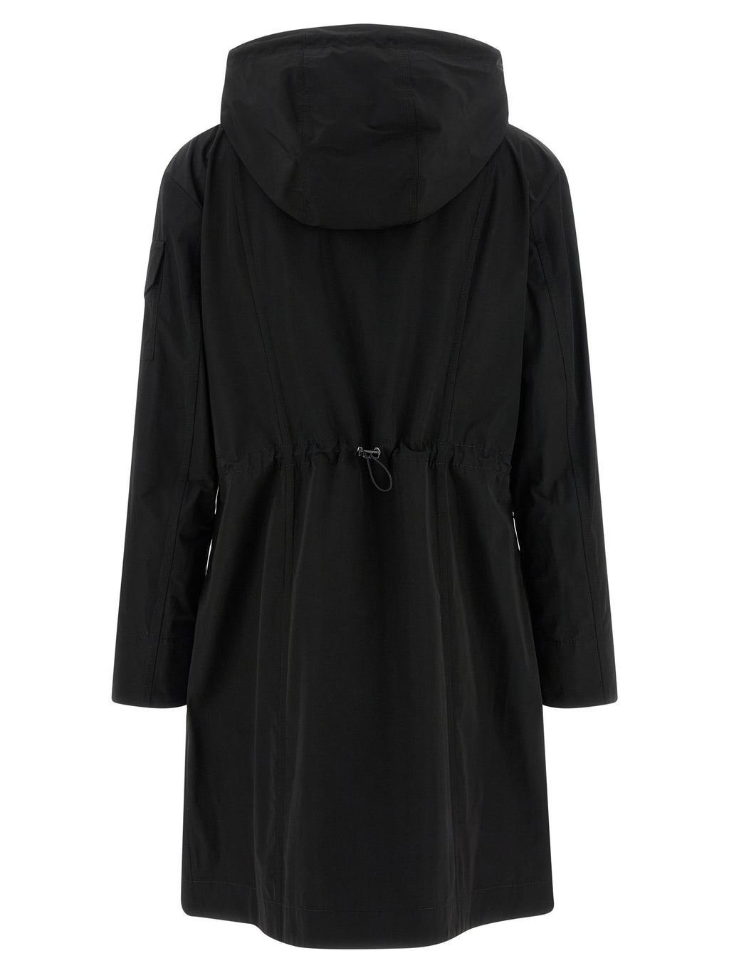 Black Polyester Parka