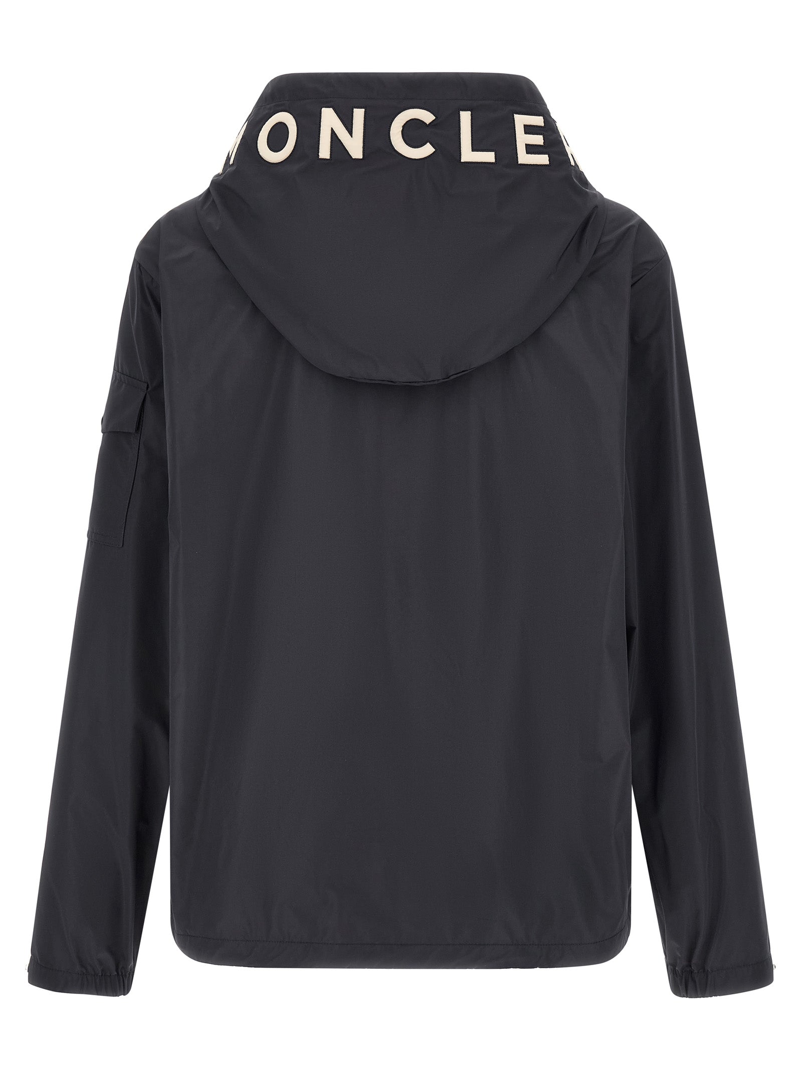 Blue Polyester Shell Jacket