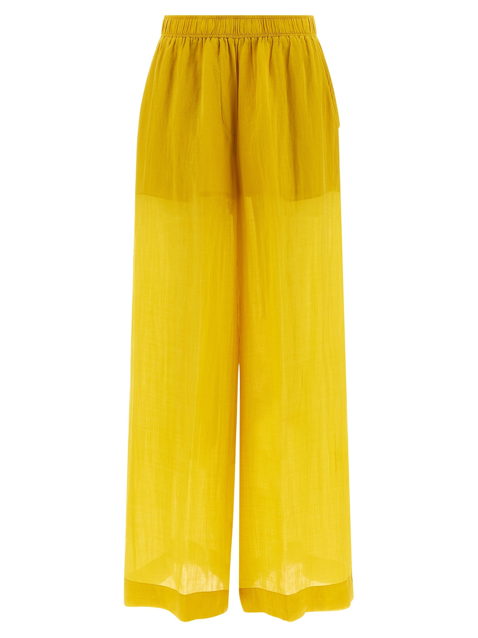 Bicolor Tencel Casual Pants