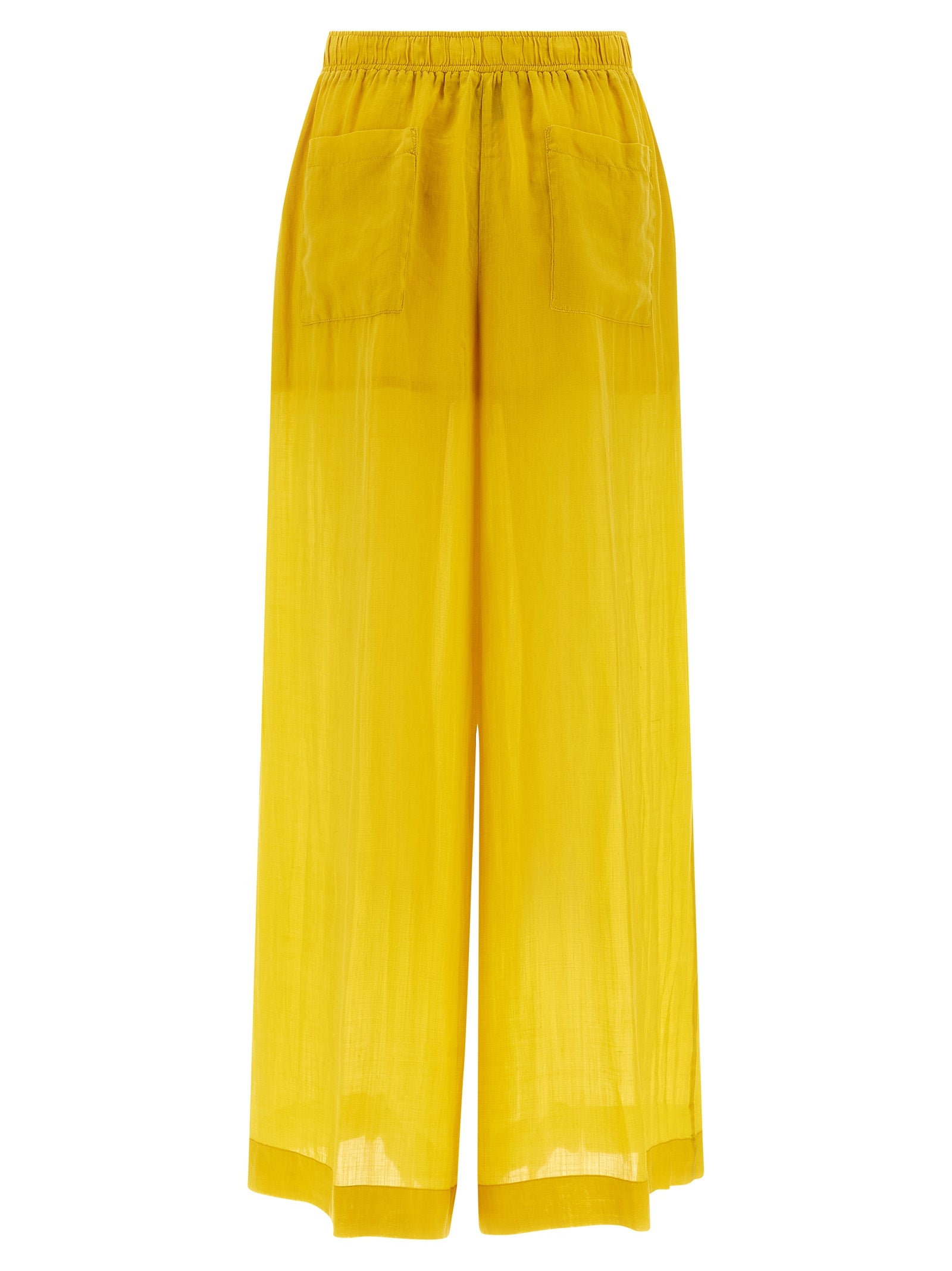 Bicolor Tencel Casual Pants