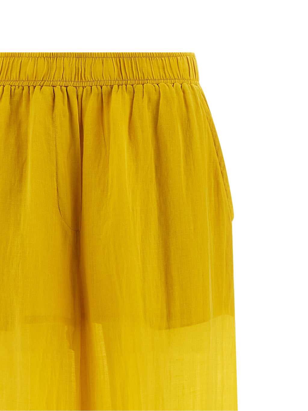 Bicolor Tencel Casual Pants