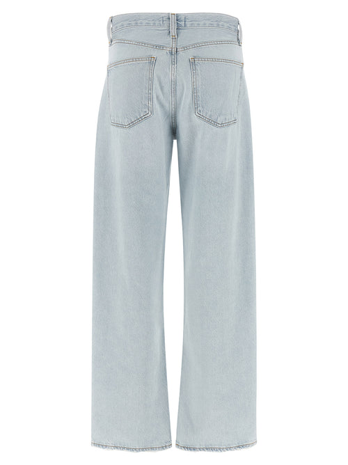 Agolde Blue Cotton Relaxed Fit Jeans