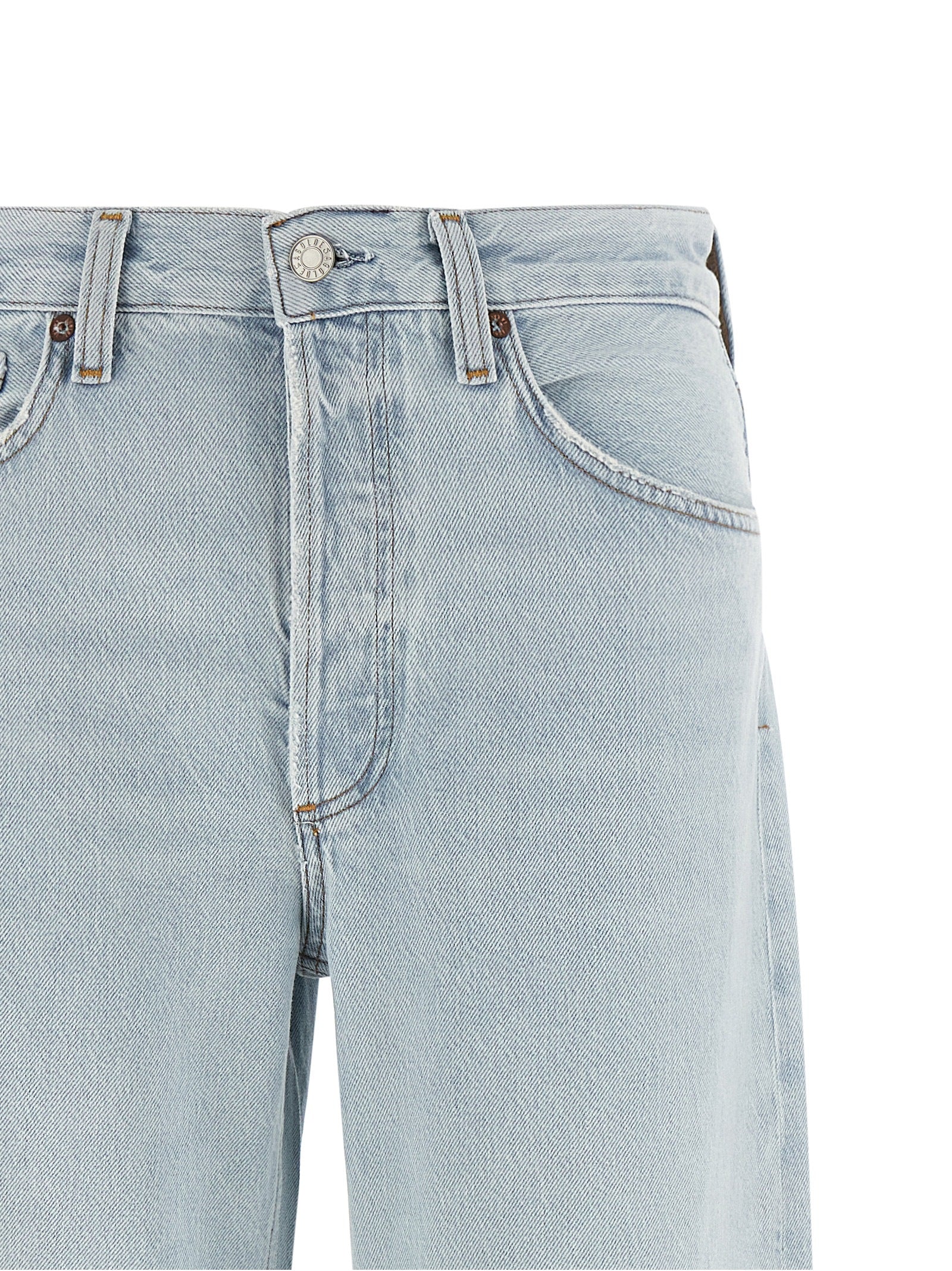 Blue Cotton Relaxed Fit Jeans