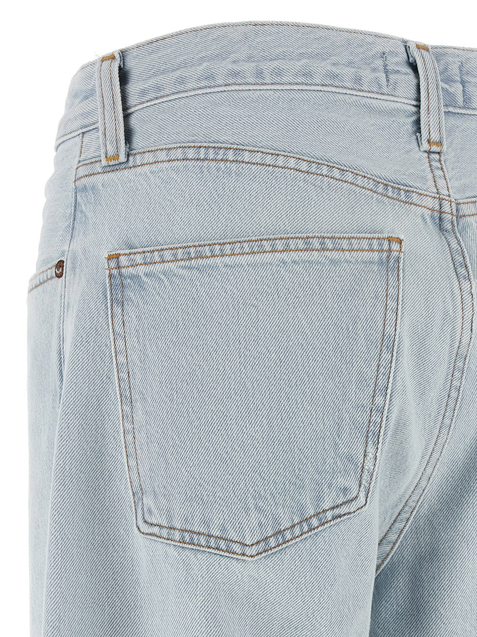 Blue Cotton Relaxed Fit Jeans