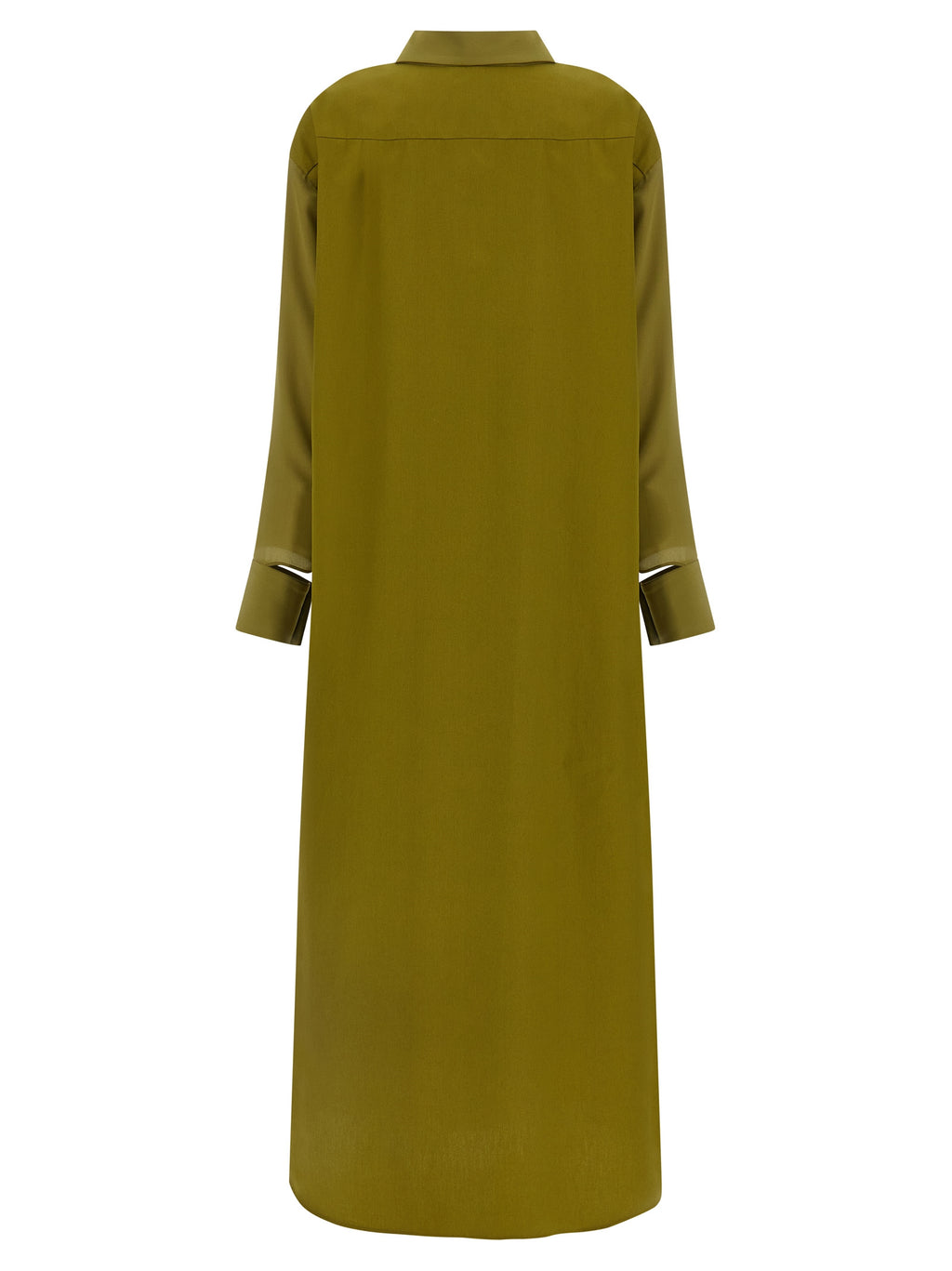 Bicolor Silk Long Dress