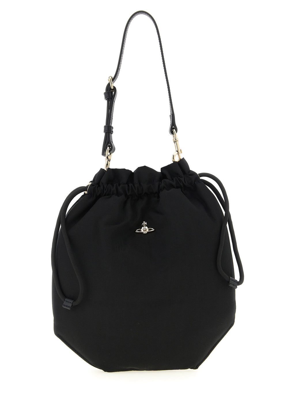 Black Viscose Handbag
