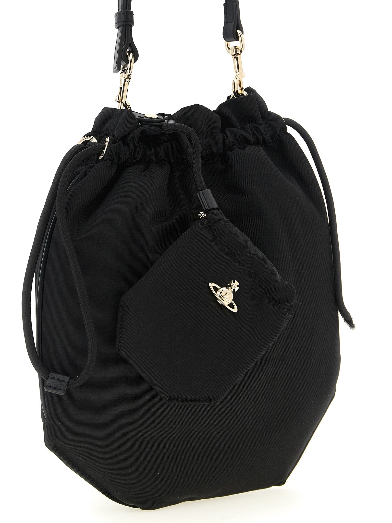Black Viscose Handbag