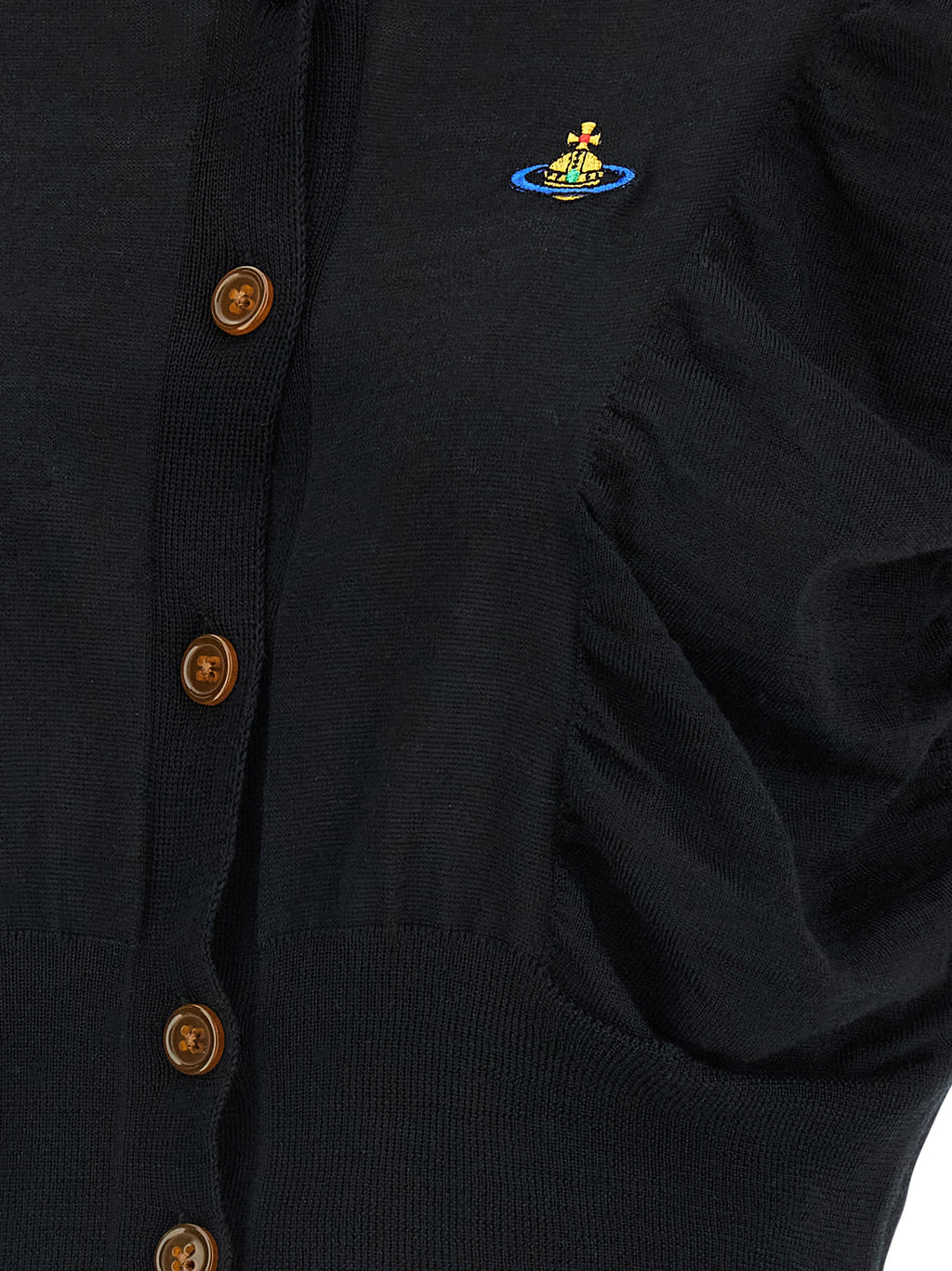 Black Wool Cardigan