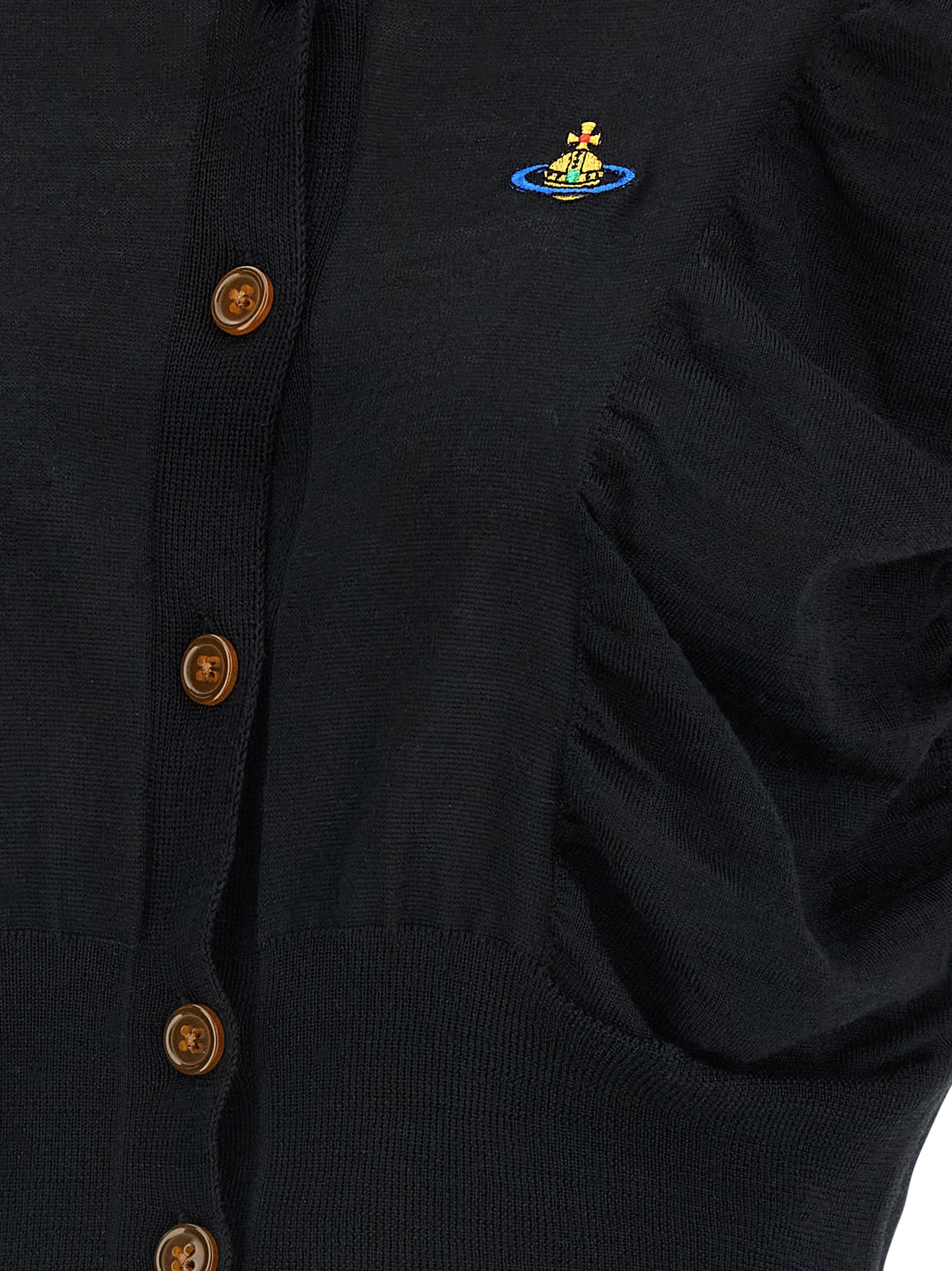 Black Wool Cardigan