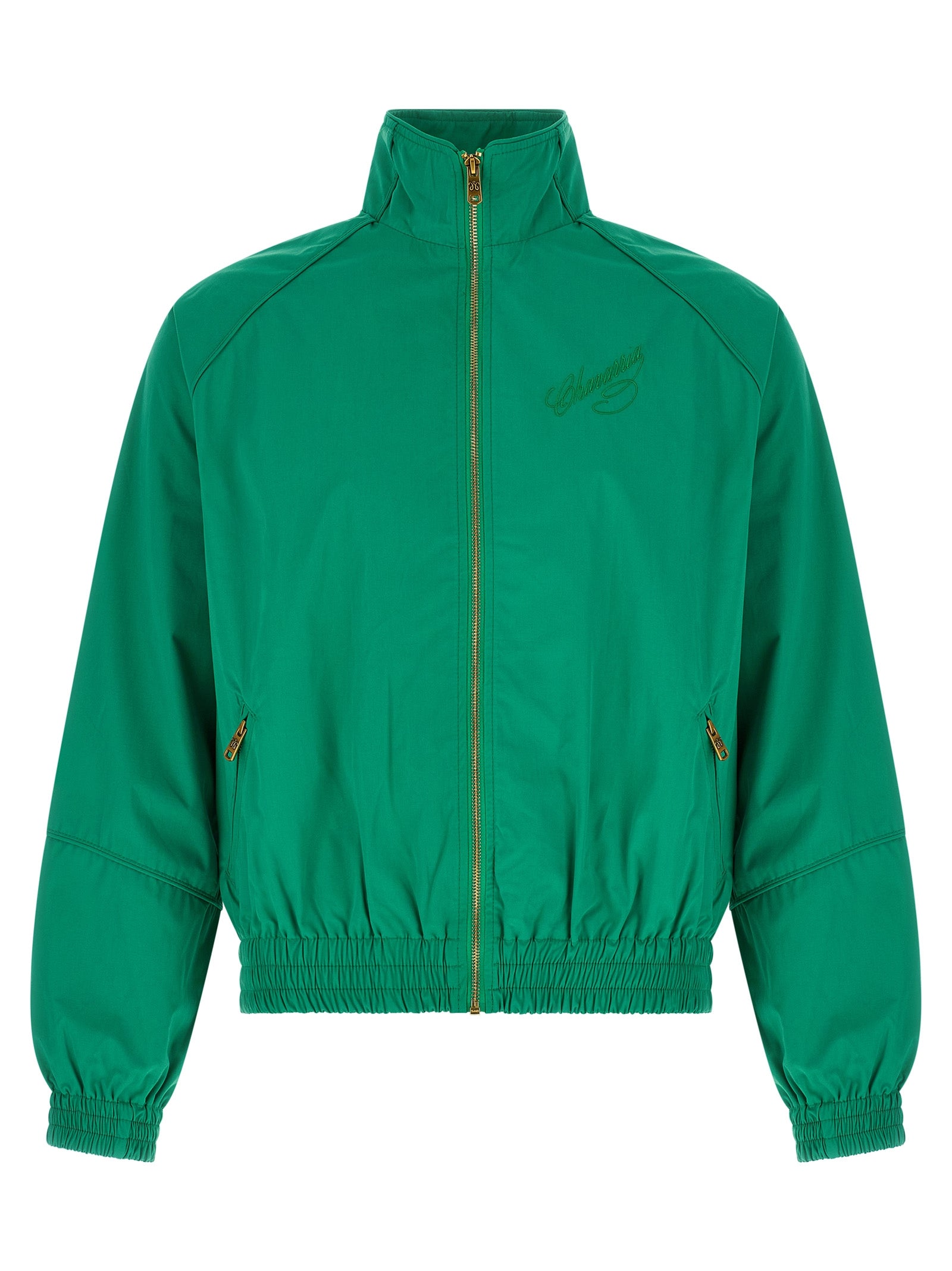 Bicolor Cotton Shell Jacket