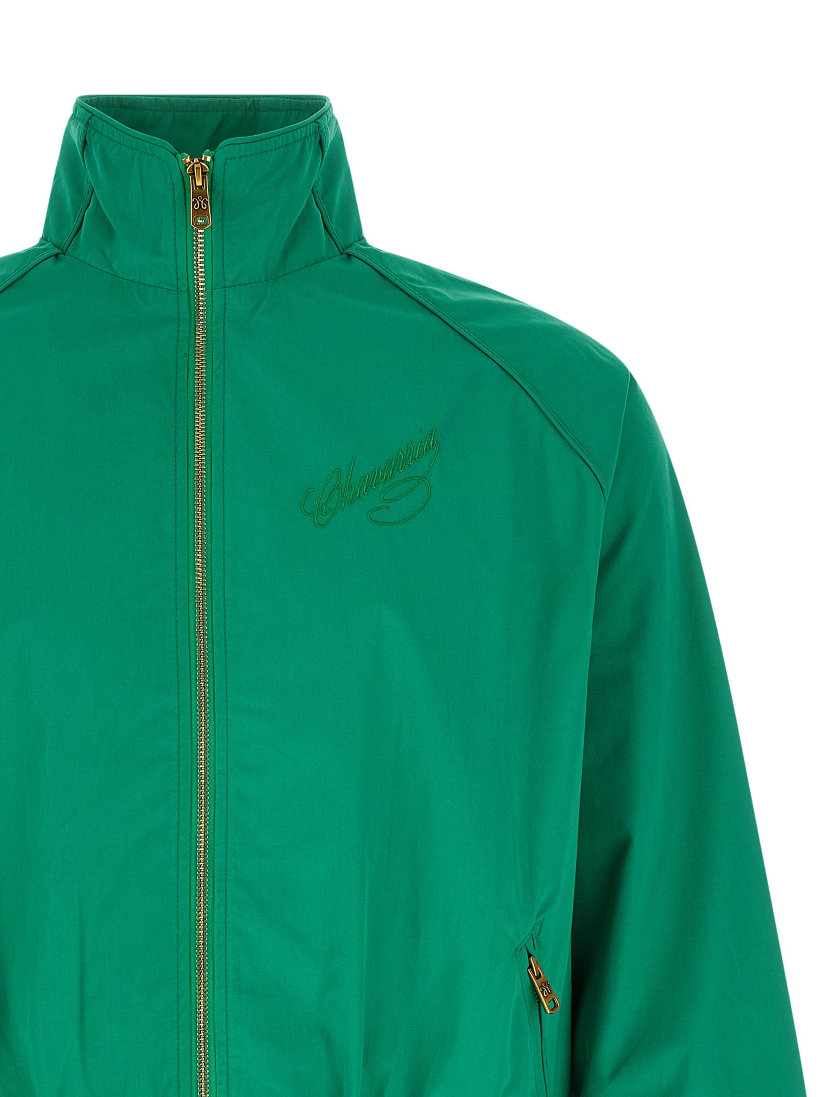 Bicolor Cotton Shell Jacket