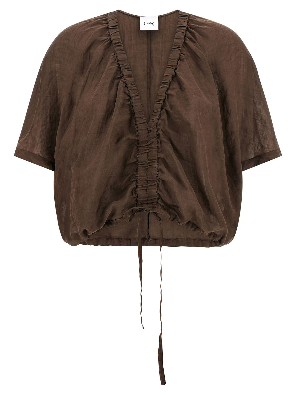 Brown Tencel Blouse