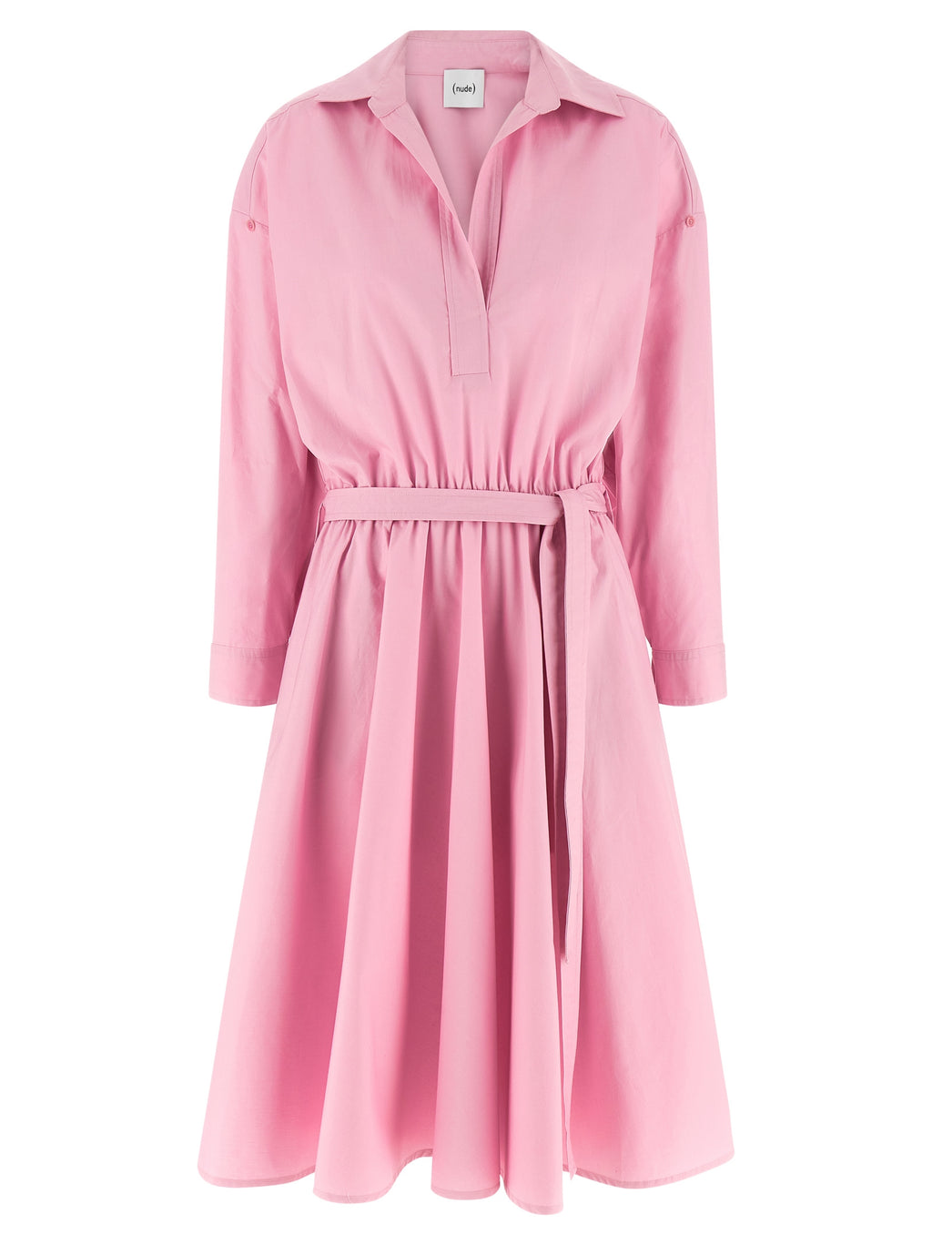Multicolor Cotton Midi Dress