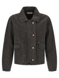 Gray Organic Cotton Denim Jacket
