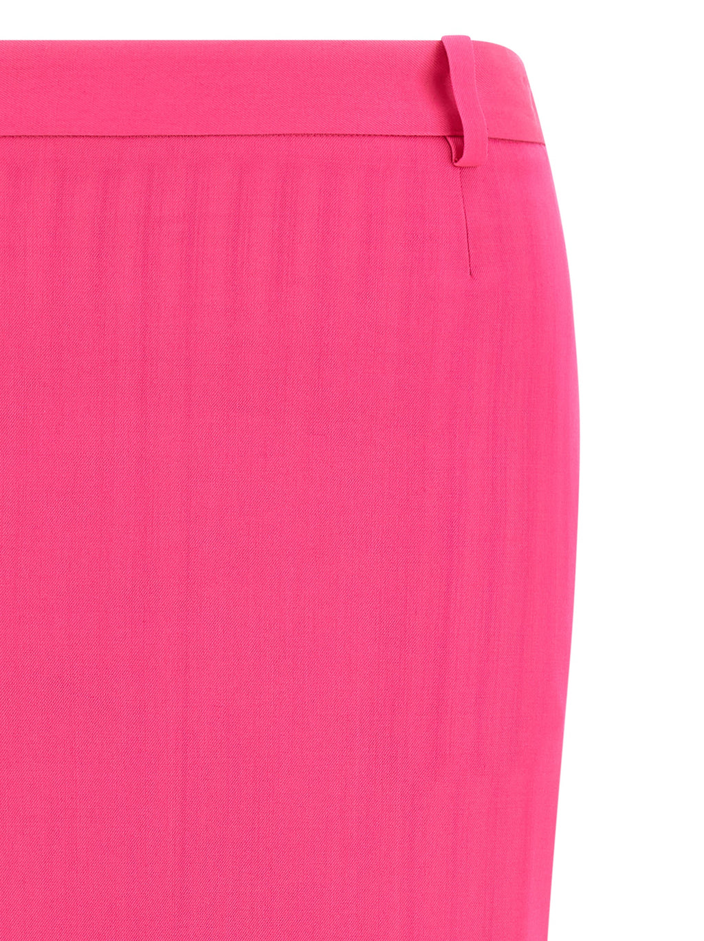 The Attico Fuchsia Virgin Wool Midi Skirt