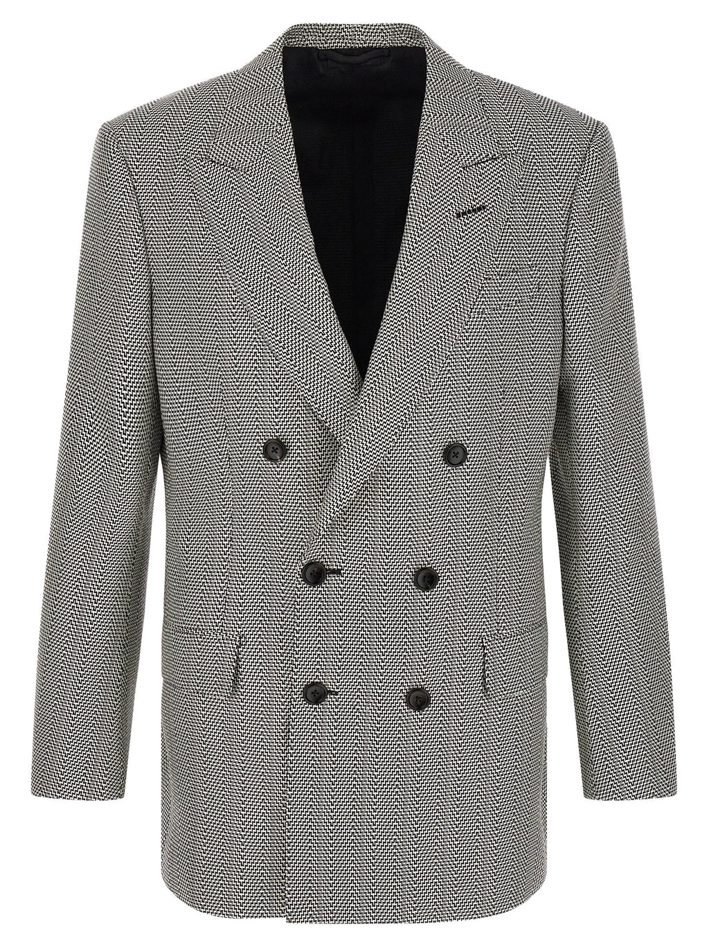 Bicolor Silk Blazer