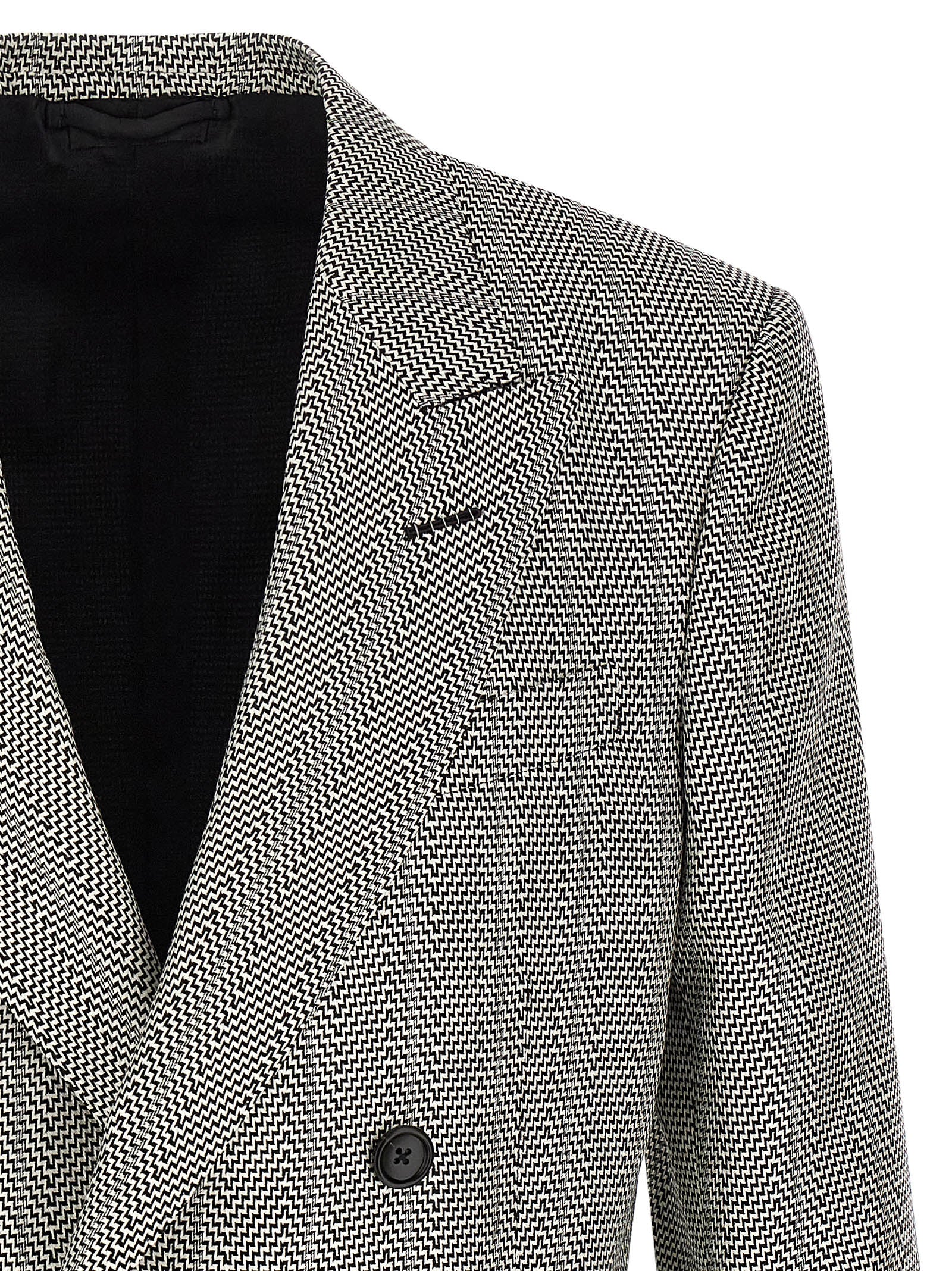 Bicolor Silk Blazer