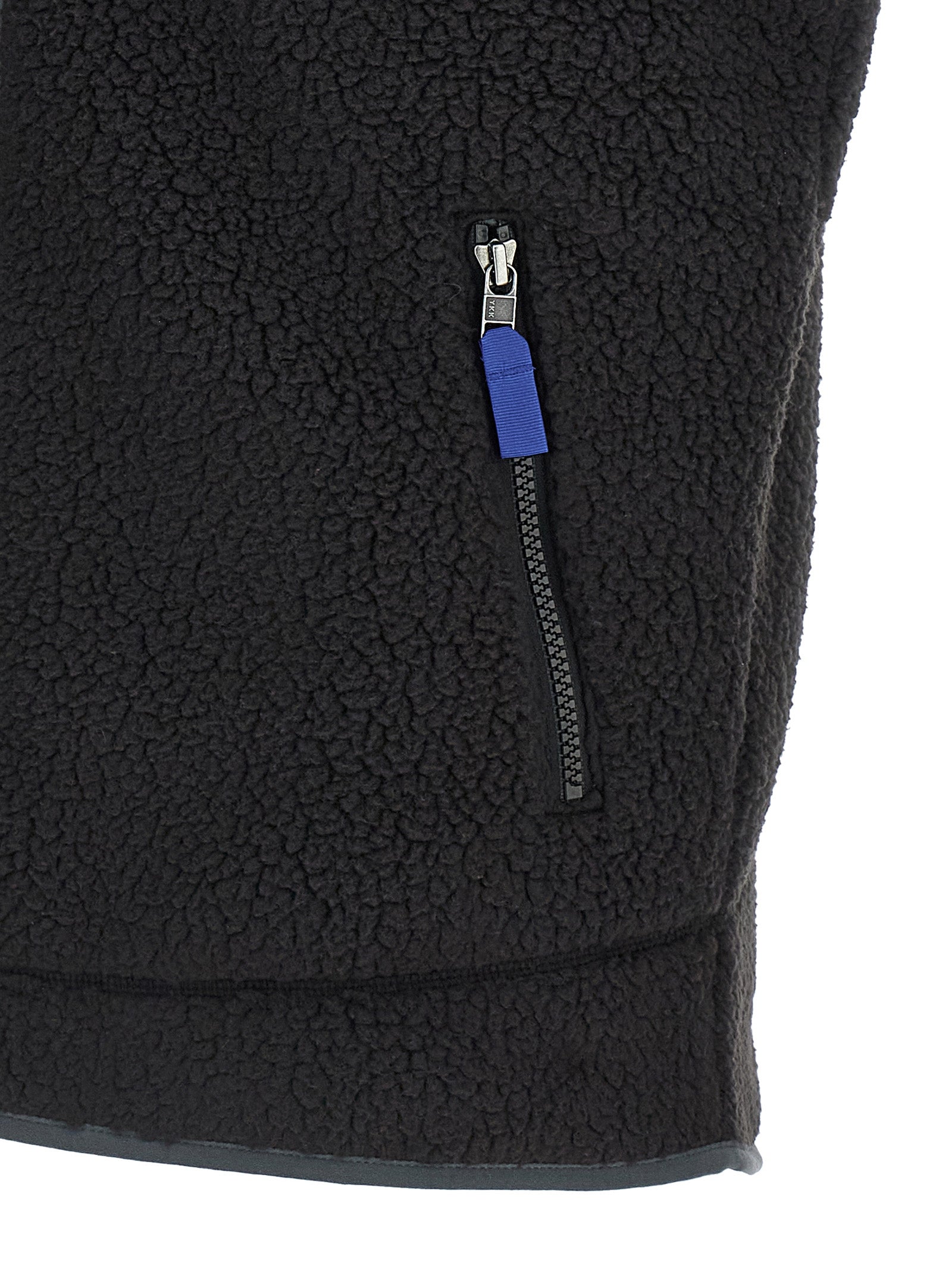 Black Polyester Sleeveless Jacket