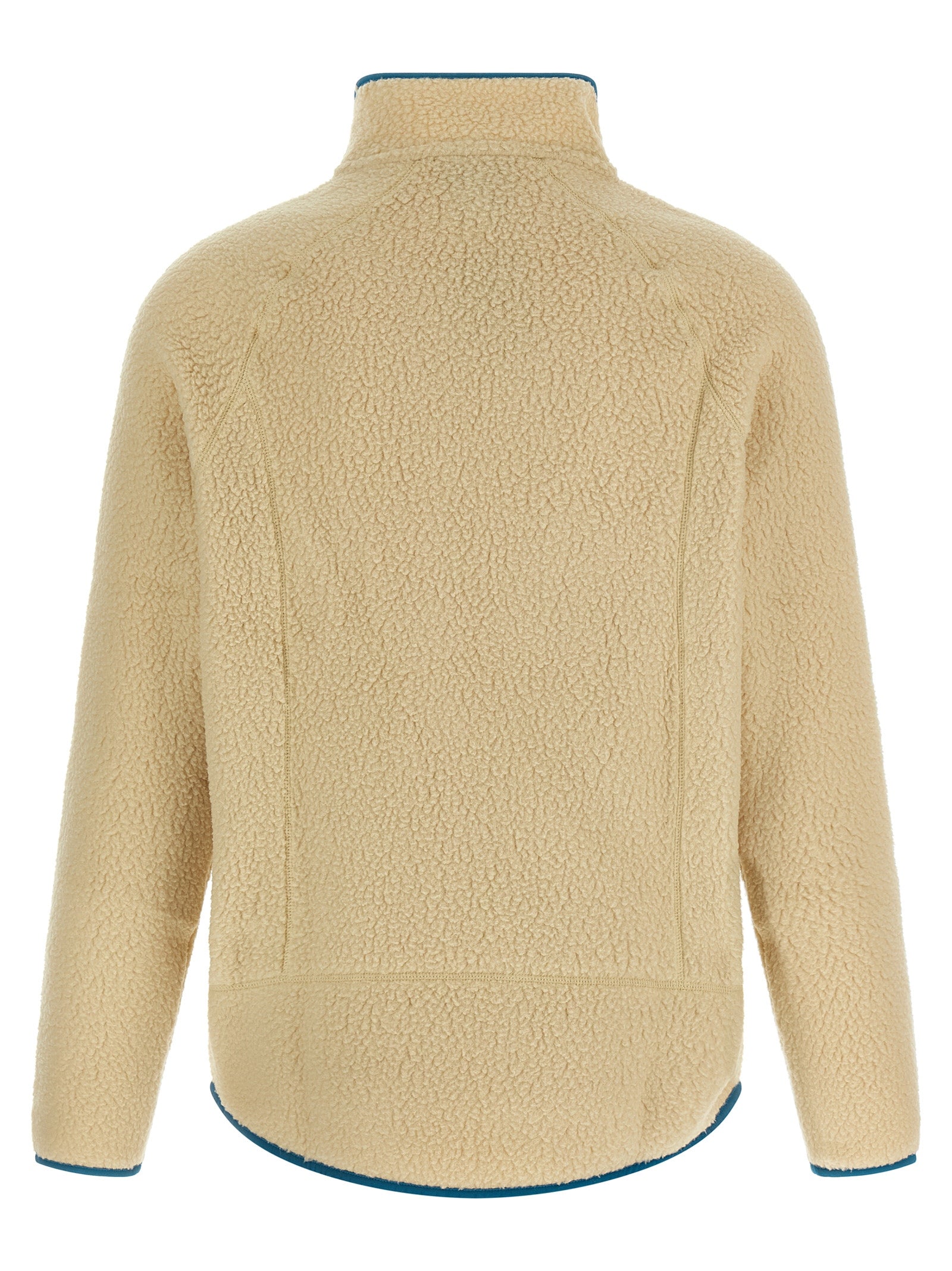 Beige Polyester Full-Length Jacket