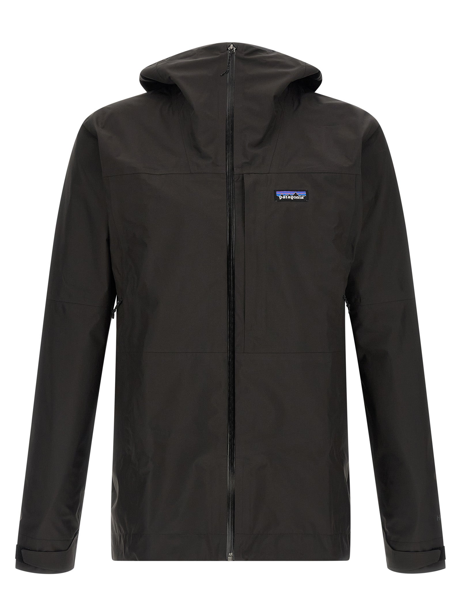 Black Polyester Shell Jacket