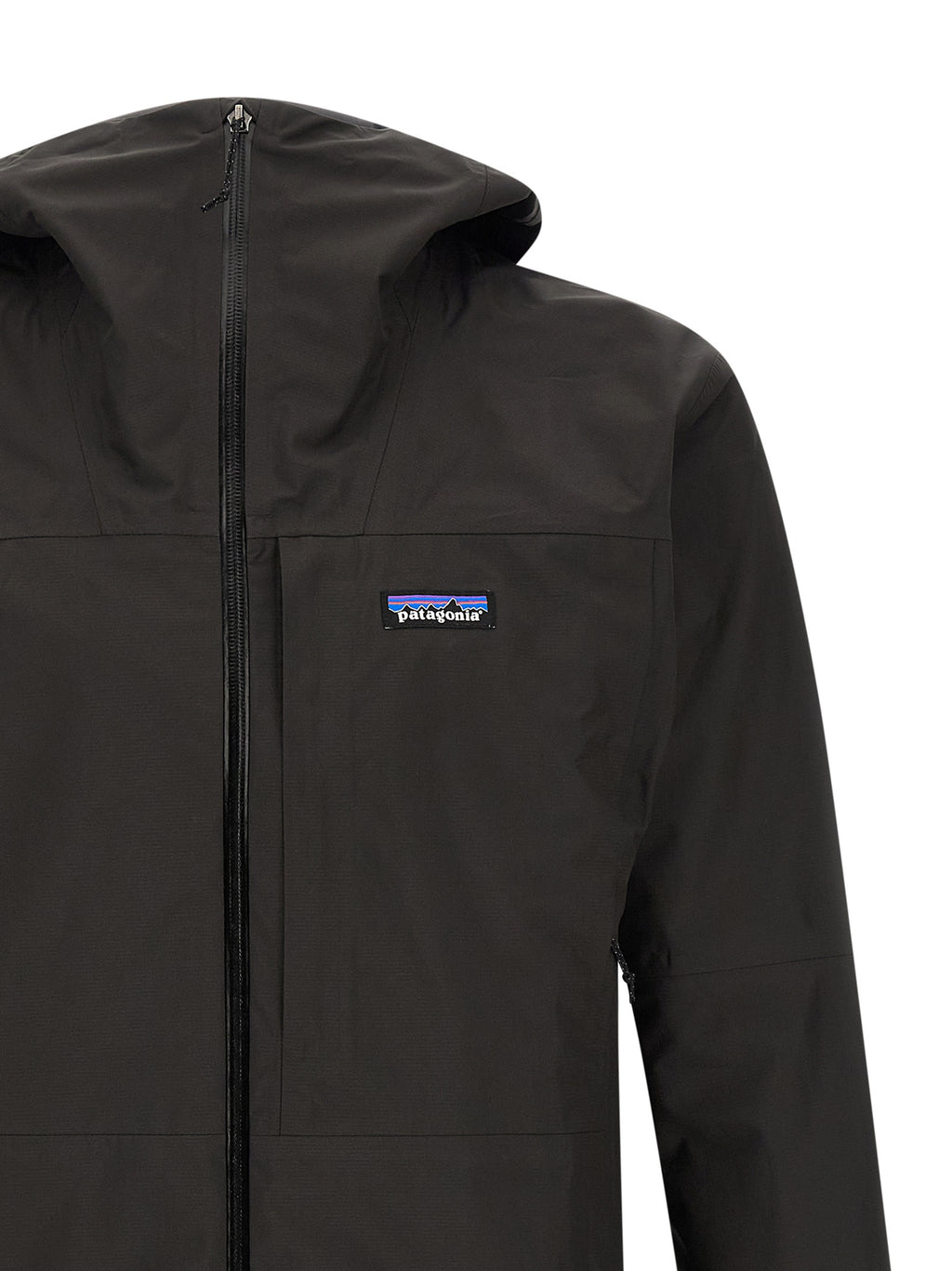 Black Polyester Shell Jacket
