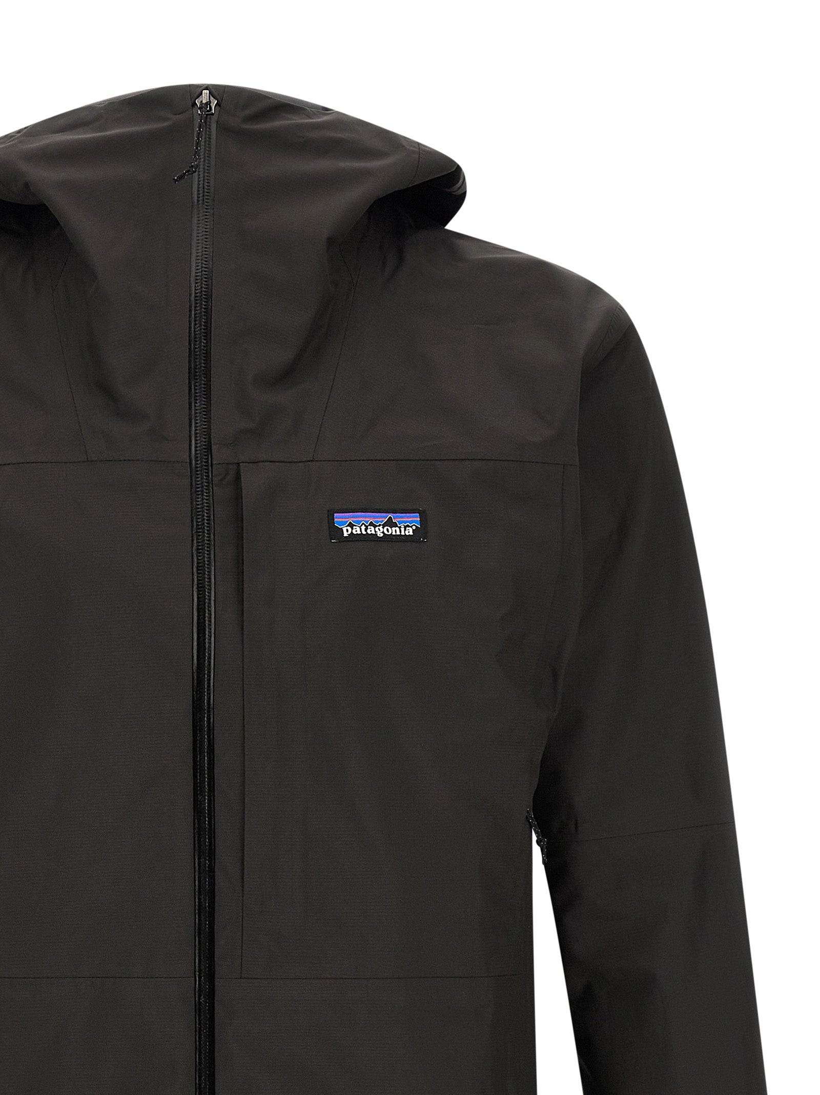 Black Polyester Shell Jacket