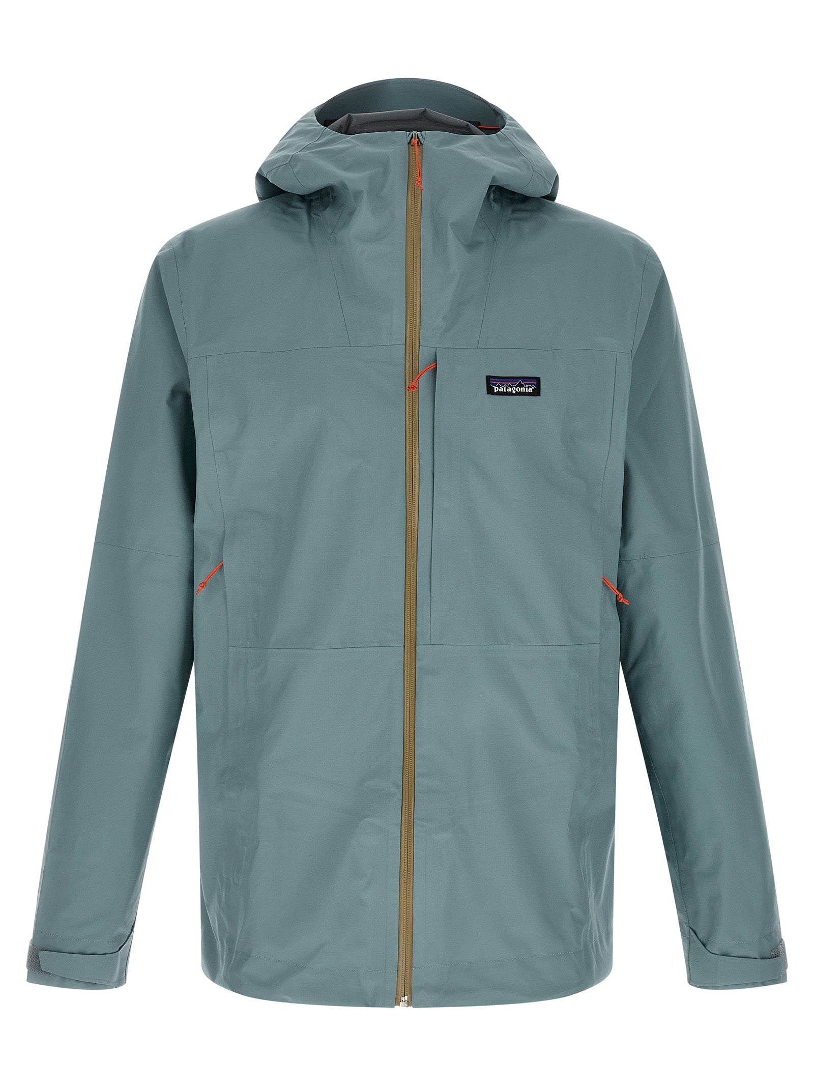 Blue Polyester Shell Jacket